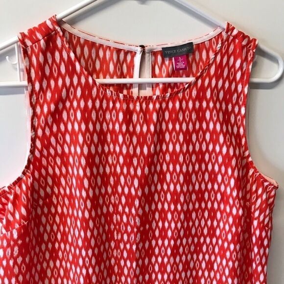 Vince Camuto Orange White Shift Dress size Small - Picture 3 of 6